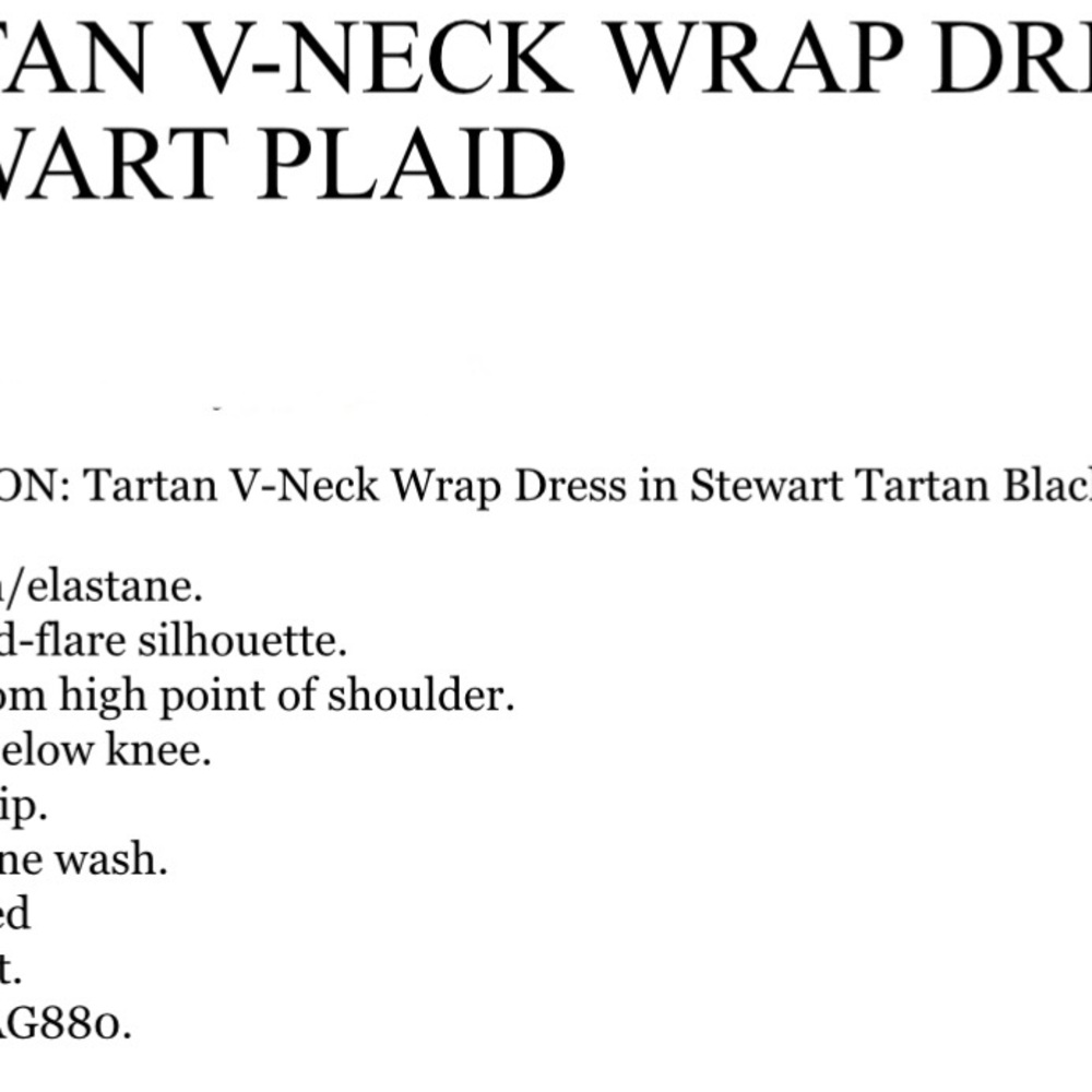 J. Crew V Neck Wrap Tartan Plaid Dress-6 - Picture 9 of 11